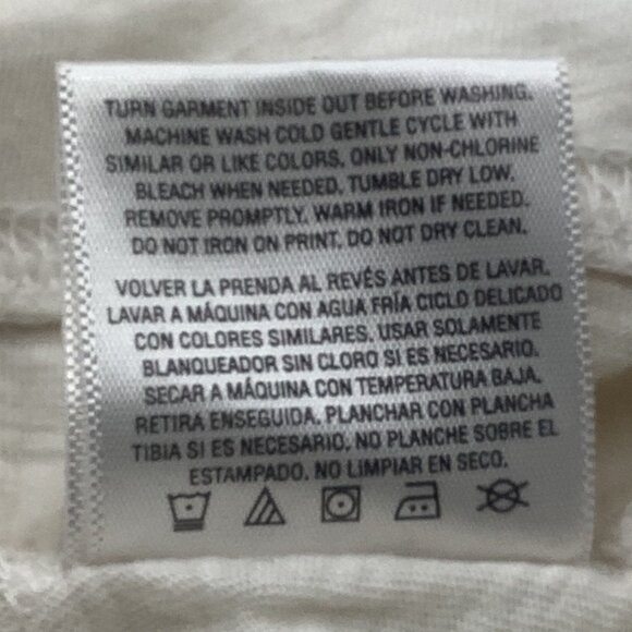 Basic Editions Girls White Shirt With Embellished Flowers Size M 7/8 - Picture 6 of 9